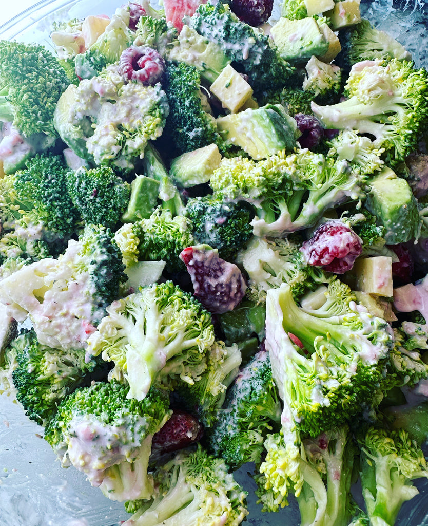 Berry Broccoli Protein Salad