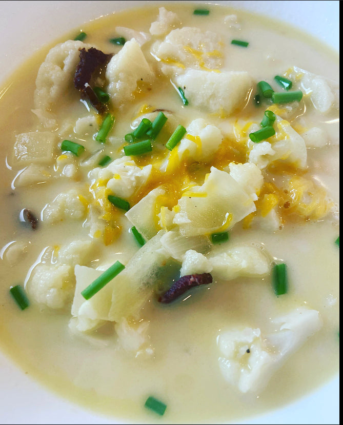 Keto Cauliflower (like potato) Soup
