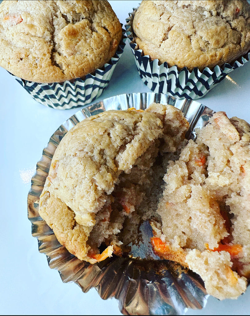 Ginger, Carrot, Cinnamon Protein Muffins