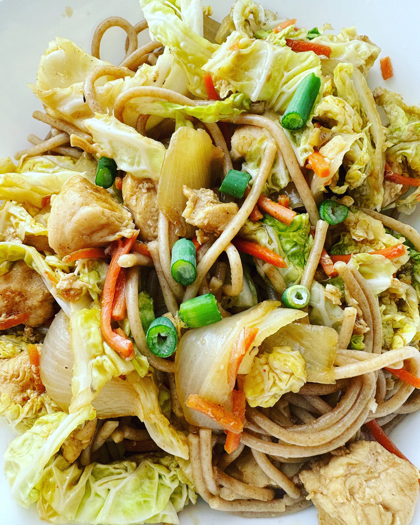 Cabbage Stir Fry with Noodles